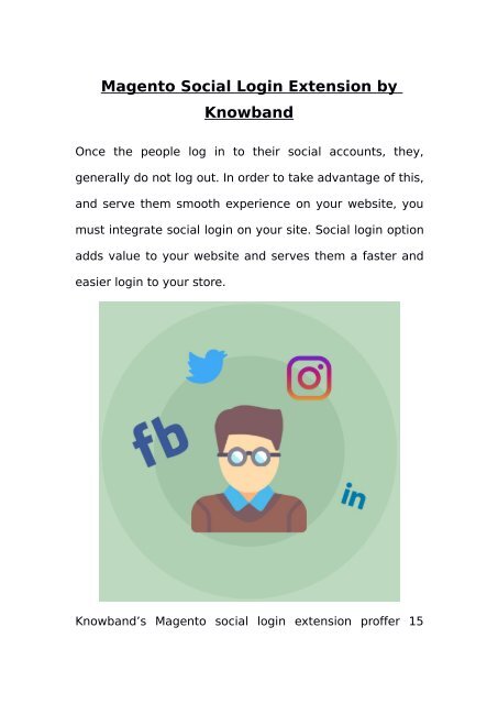 Magento Social Login Extension by Knowband