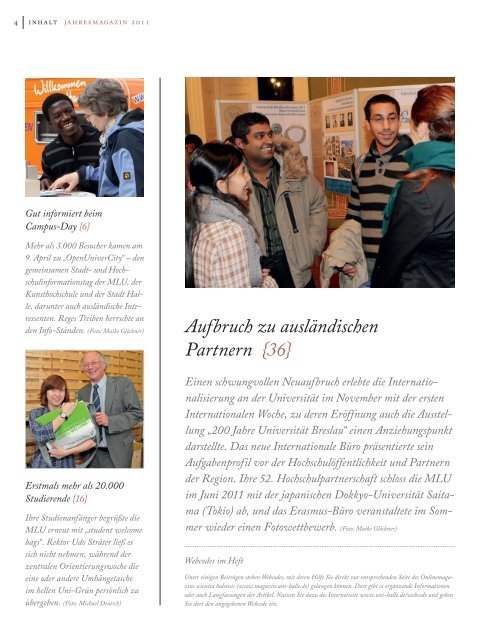 Web-Jahresmagazin2011-Deutsch - Alumni Halenses - Martin ...