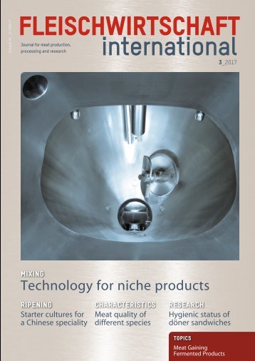 FLEISCHWIRTSCHAFT international 3/2017