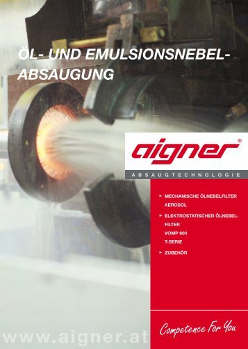 ÖL- UND EMULSIONSNEBEL- ABSAUGUNG - Aigner Gmbh