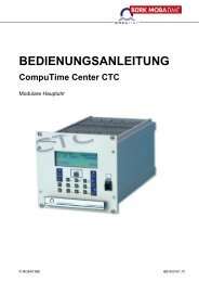 BEDIENUNGSANLEITUNG CompuTime Center CTC