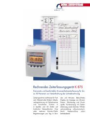 Rechnendes Zeiterfassungsgerät K 875