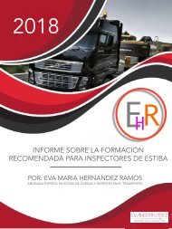 INFORME EHR. Formación recomendada inspectores de estiba en camión