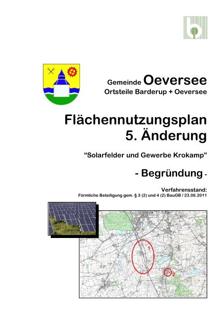 Flächennutzungsplan 5. Änderung - Dipl.-Ing. Thomas Bünz ...