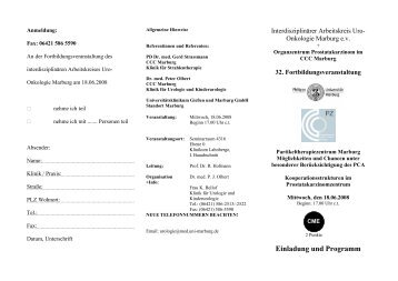 Einladung und Programm - CCC Marburg