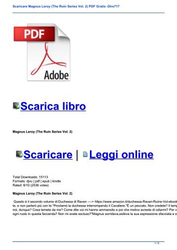 Scaricare Magnus Leroy (The Ruin Series Vol. 2) PDF Gratis -Dire717