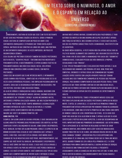 Revista Biosfera Volume 2 (1)