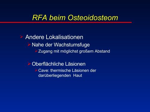 RFA beim Osteoidosteom - olbert-workshop