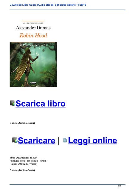 Download Libro Cuore (Audio-eBook) pdf gratis italiano ~Tutti16