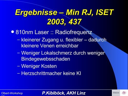 P.Kiblböck, AKH Linz - olbert-workshop