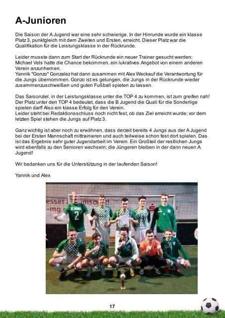 Saison 2017/2018 - Ausgabe 05/2018