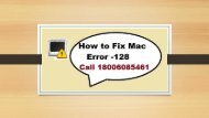 Call 1-800-608-5461 Toll-Free|How To Fix Mac Error -128?