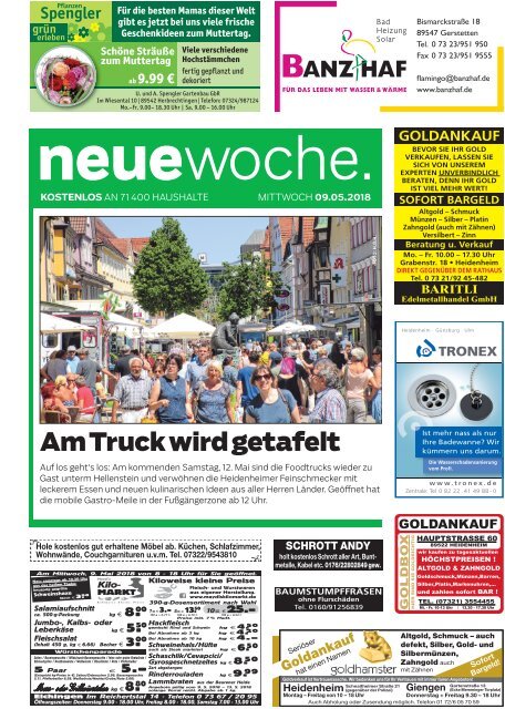 09.05.2018 Neue Woche