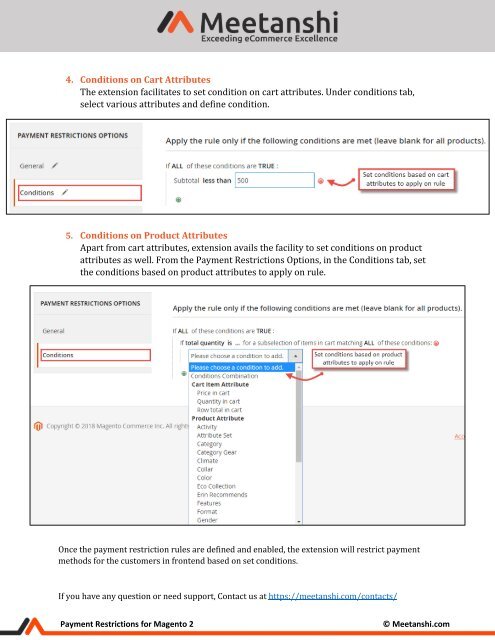 Magento 2 Payment Restrictions