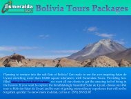 Bolivia Tours Packages