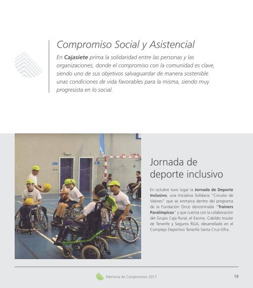 Balance Social y Memoria de Compromisos Cajasiete 2017