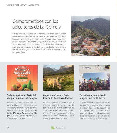 Balance Social y Memoria de Compromisos Cajasiete 2017