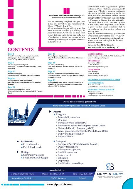Global IP Matrix - Issue 1