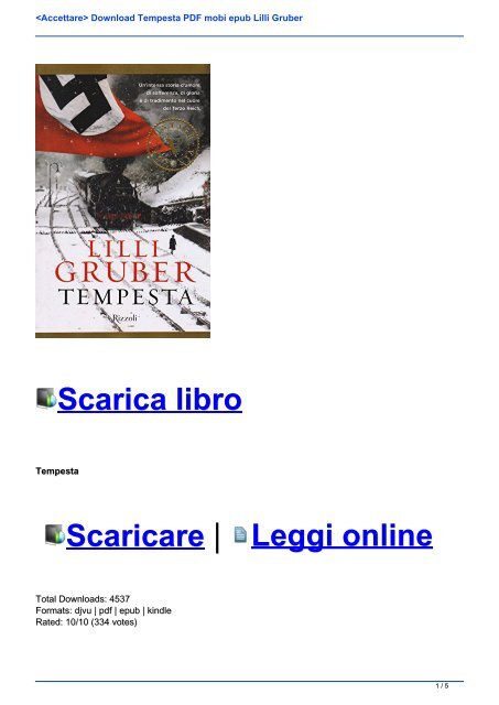 Tempesta Lilli Gruber Pdf