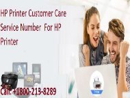 1800-213-8289 HP Printer Customer Care Service Number For HP Printer