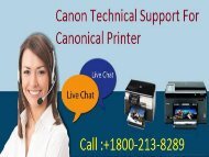 1800-213-8289 Canon Technical Support For Canon Printer
