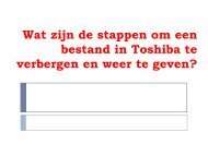 Wat zijn de stappen om een bestand in Toshiba te verbergen en weer te geven