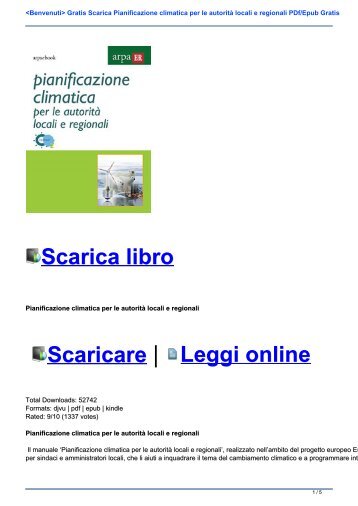 <Benvenuti> Gratis Scarica Pianificazione climatica per le autorità locali e regionali PDf/Epub Gratis