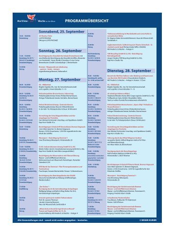 Programmübersicht - Institut für Seeverkehrswirtschaft und Logistik