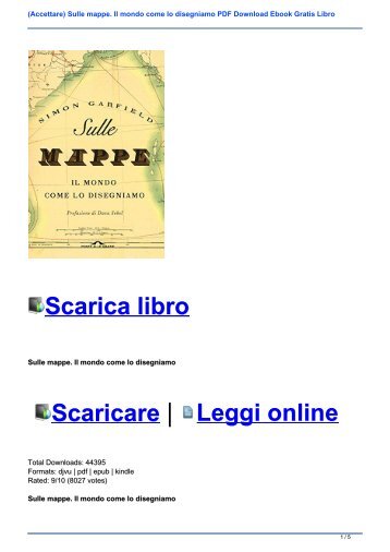 (Accettare) Sulle mappe. Il mondo come lo disegniamo PDF Download Ebook Gratis Libro