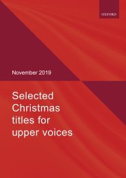 Christmas upper voices selection