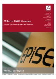 ARES - EPiServer CMS Licensing
