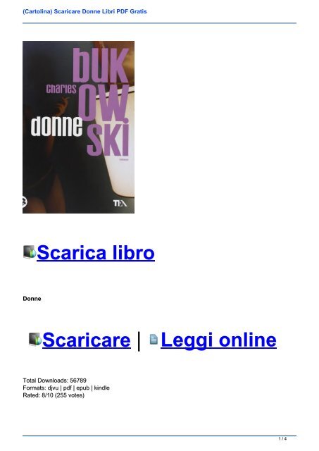 Cartolina Scaricare Donne Libri Pdf Gratis