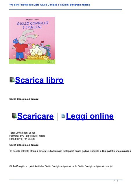 scarica gratis libri pdf italiano