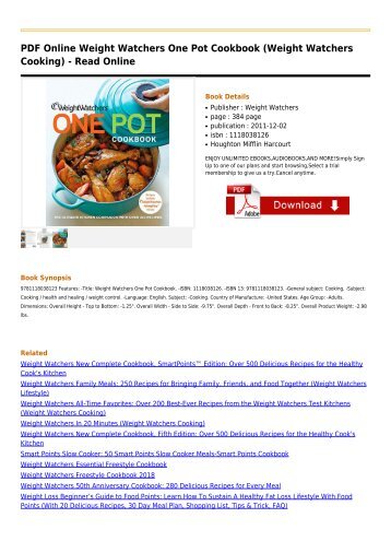 Weight-Watchers-One-Pot-Cookbook