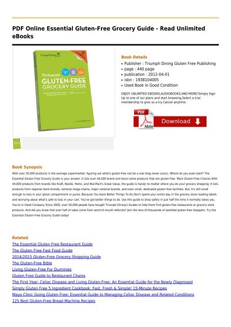 Essential Gluten Free Grocery