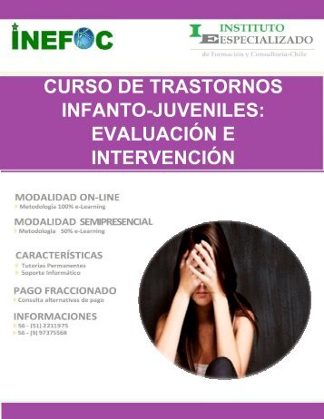 CURSO DE TRASTORNOS INFANTO-JUVENILES: EVALUACIÓN E INTERVENCIÓN