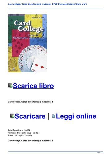 scarica ebook gratis epub