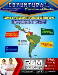 7ma edición Revista Coyuntura Noviembre 2017