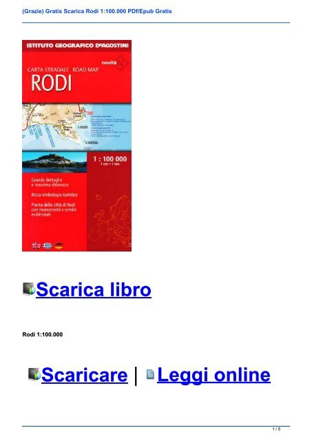 scarica libro pdf epub gratis