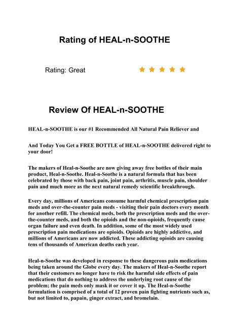 Heal-n-Soothe Review