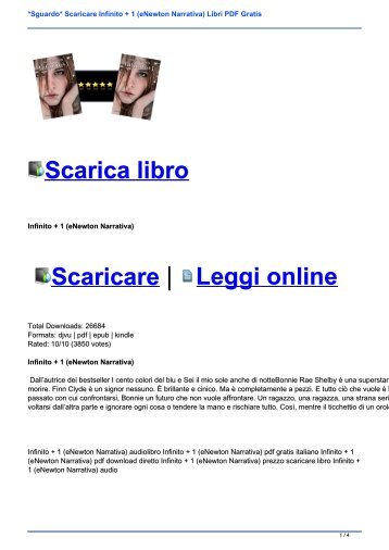 *Sguardo* Scaricare Infinito + 1 (eNewton Narrativa) Libri PDF Gratis