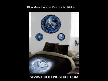 Blue Moon Unicorn Removable Sticker - Epic Vision LLC