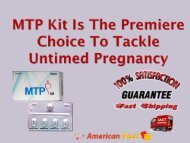 No More Worries Before Abortion By Using MTP KIT