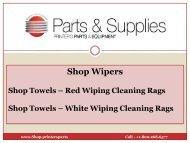 Show Towels - Red and White Wiping Cleaning Rags - shop.printersparts.com