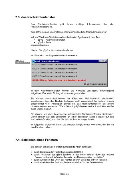 18. Arbeiten mit mehreren gSyS - Datenbeständen - Olbert Software