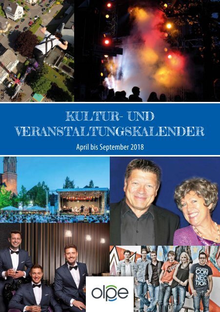Kulturprogramm der Kreisstadt Olpe - April 2018 bis September 2018