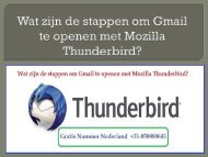 Wat zijn de stappen om Gmail te openen met Mozilla Thunderbird?