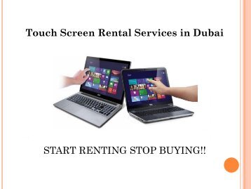 Touch Screen Rental Service in Dubai, Call us @ 0557503724 for Any Time