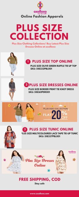 Plus Size Clothing Collections _ Buy Latest Plus Size Dresses Online at oxolloxo