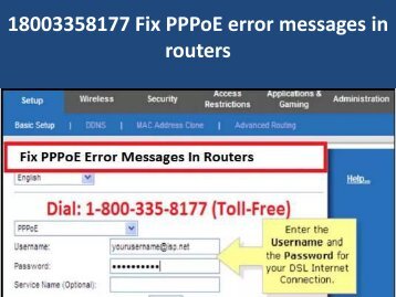 18003358177 Fix PPPoE error messages in routers